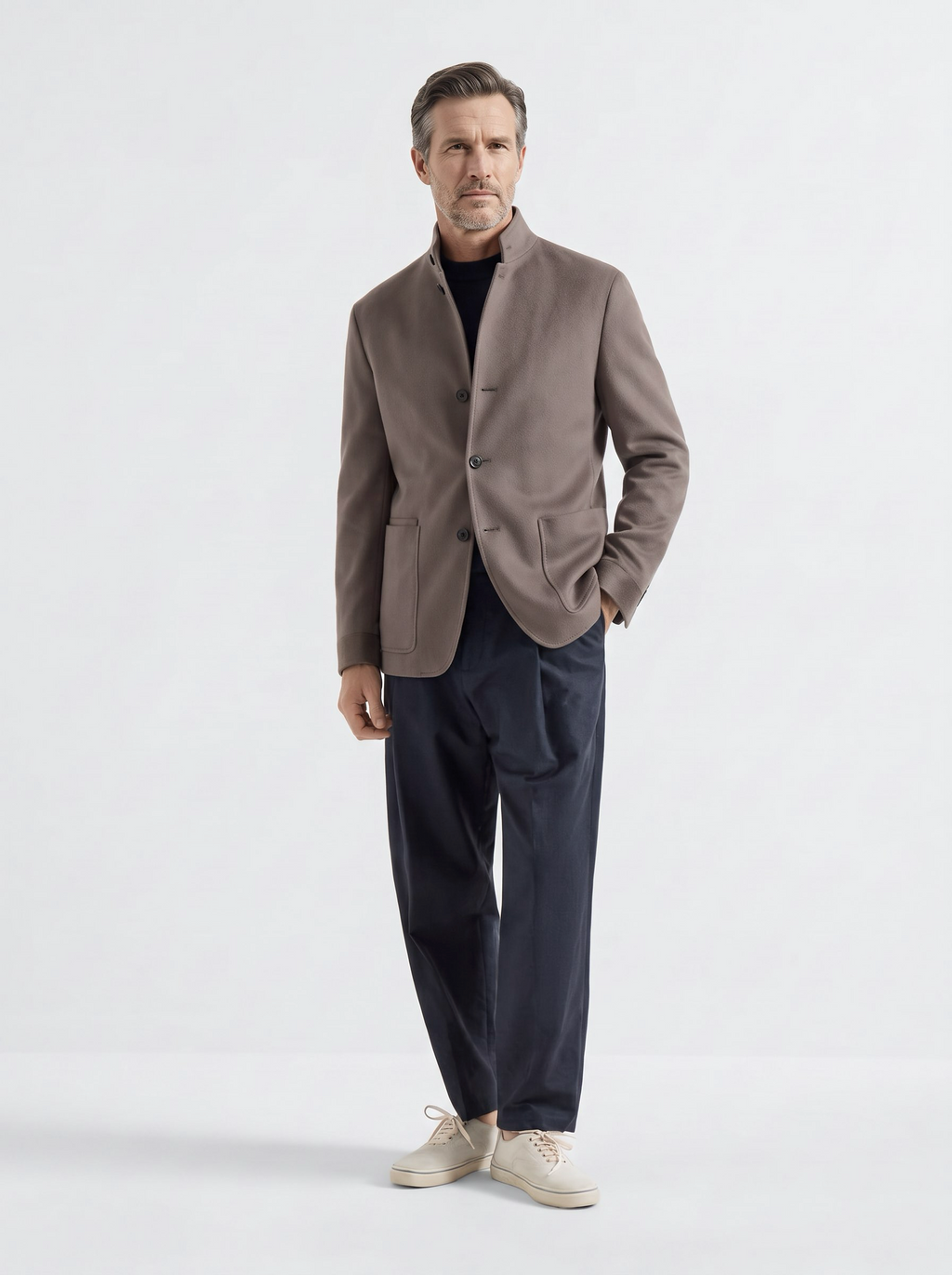 Taupe Cashmere The Count Jacket