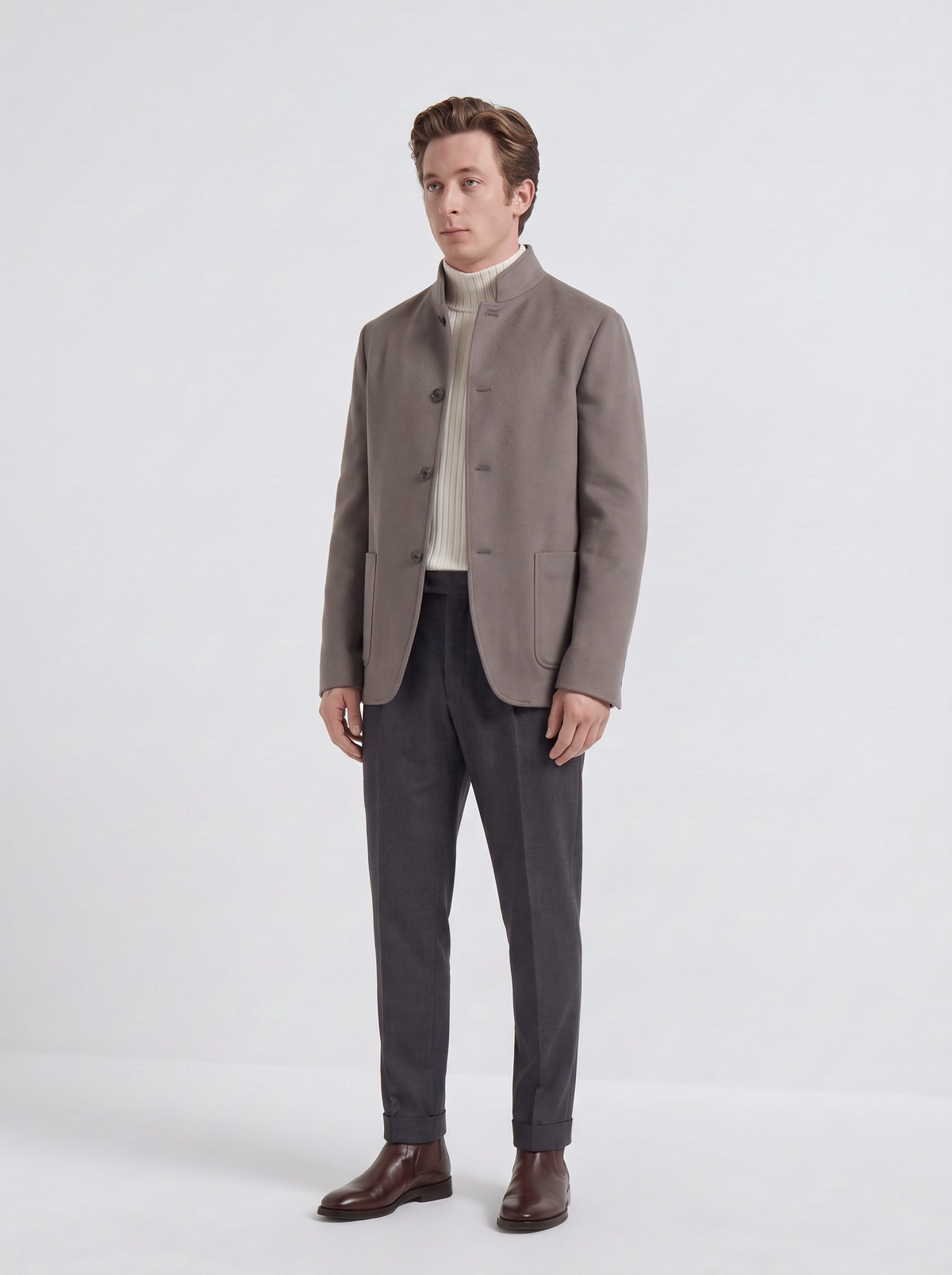 Taupe Cashmere Spagna Jacket