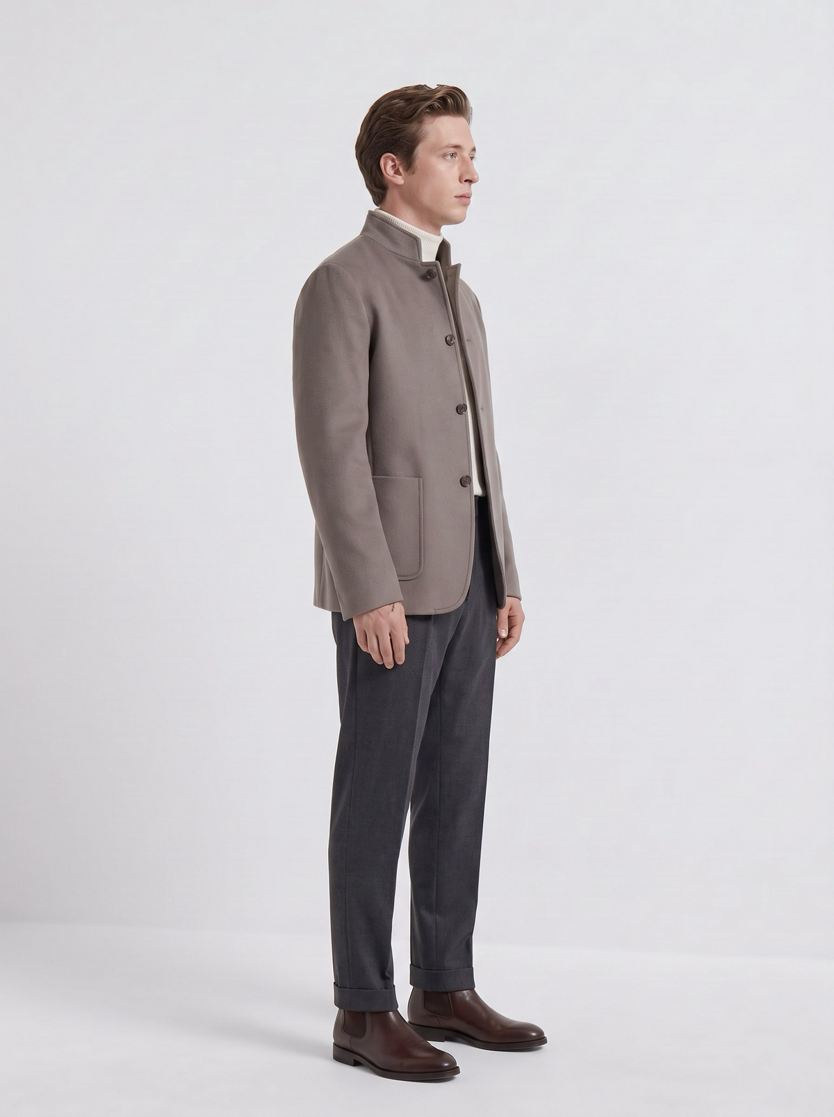 Taupe Cashmere Spagna Jacket