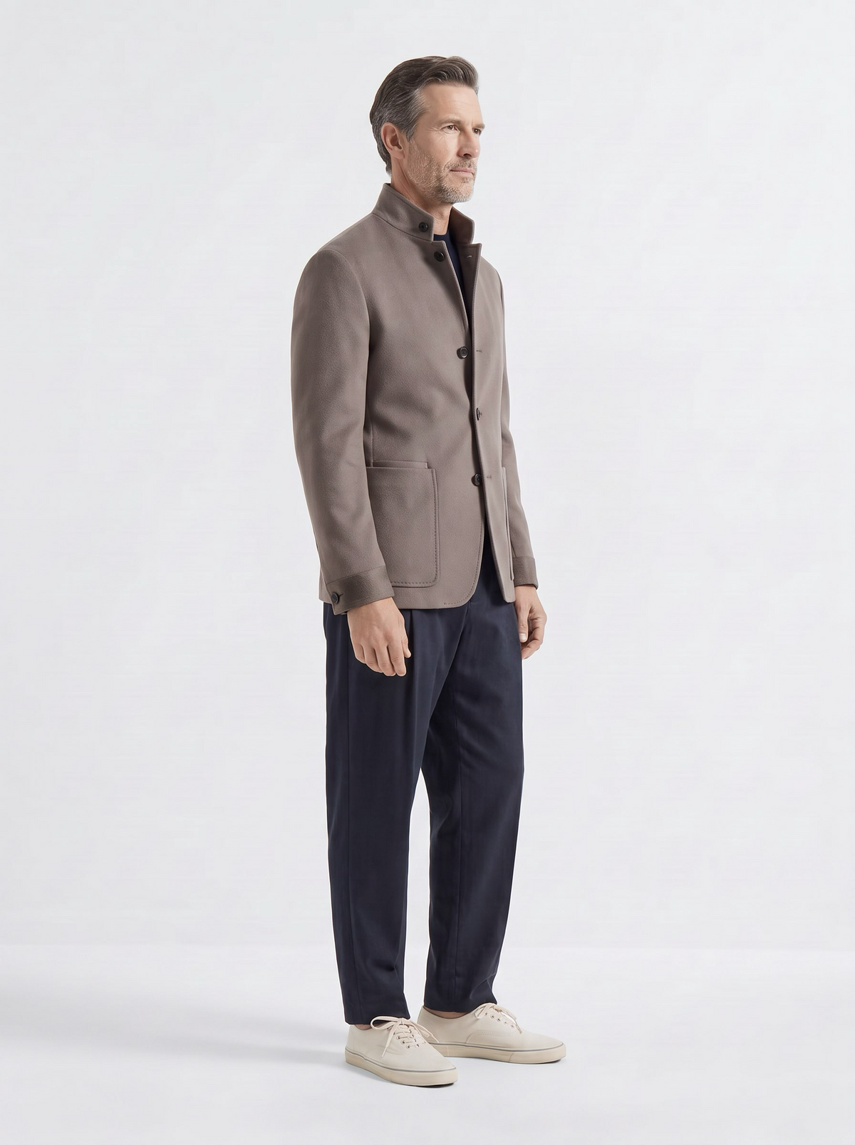 Taupe Cashmere The Count Jacket