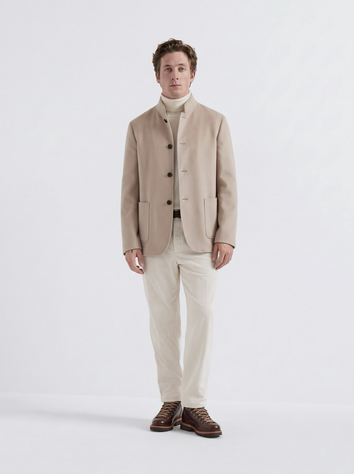 Beige Cashmere Spagna Jacket