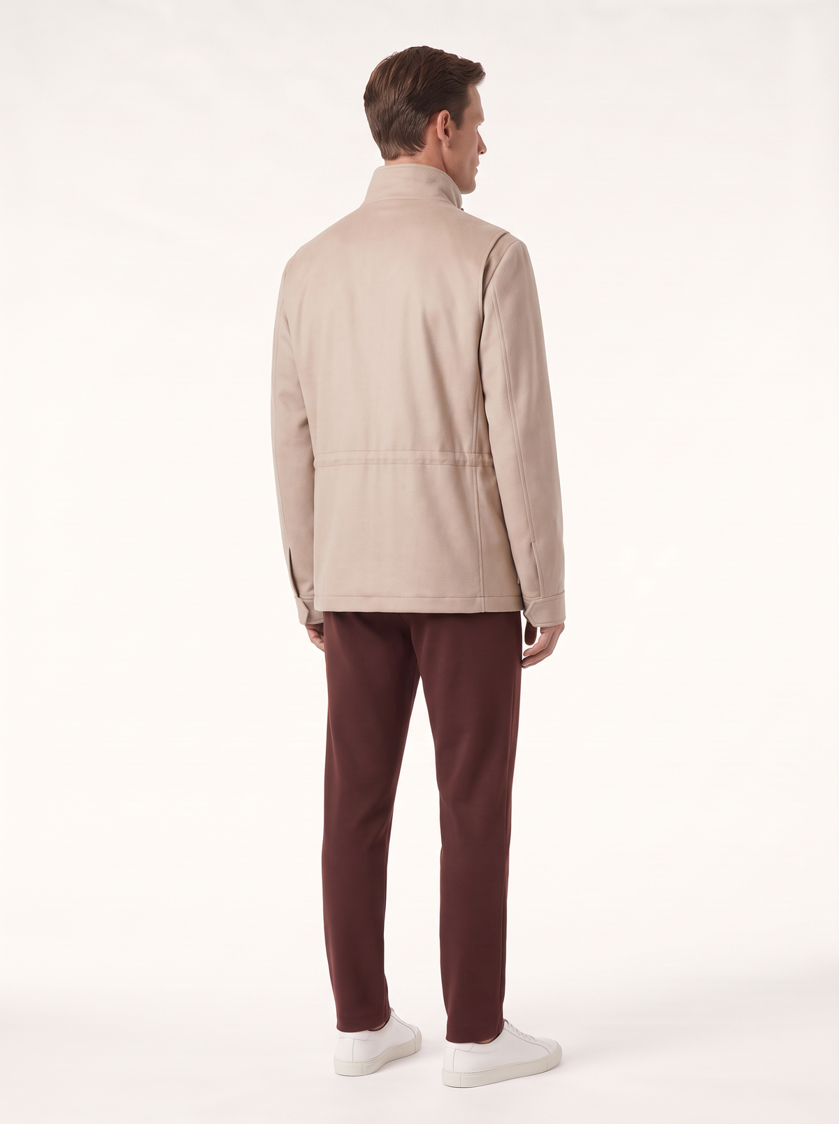 Beige Cashmere Traveller Field Jacket